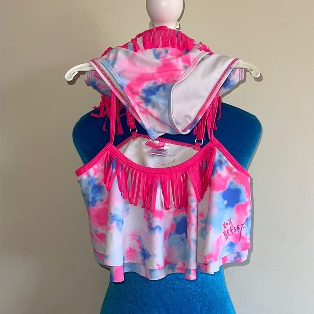 Betsey Johnson Pink and Blue Kids Swim Set